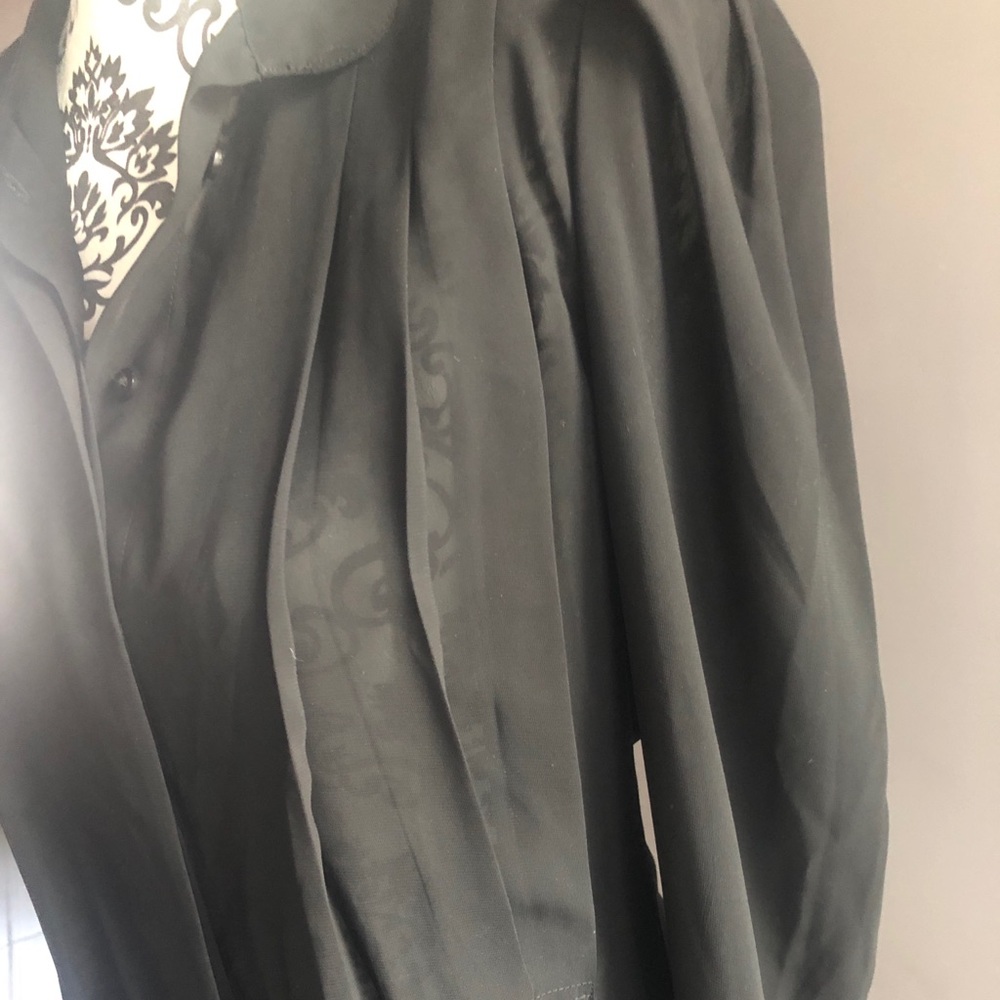 Sheer black dress shirt